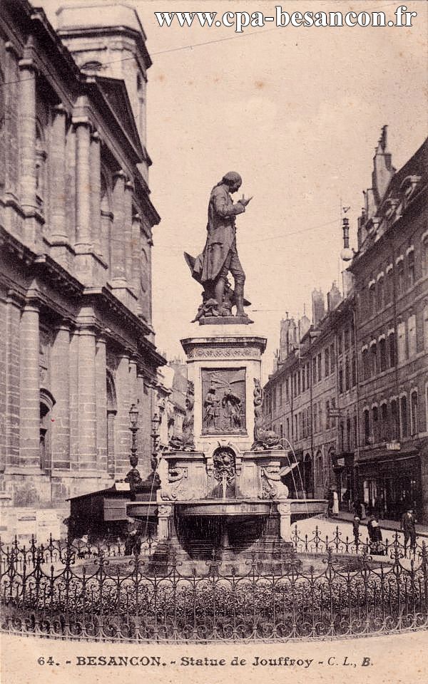 64. - BESANÇON. - Statue de Jouffroy